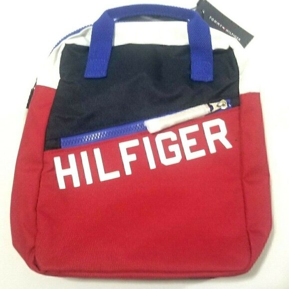 Tommy Hilfiger Lunch Backpack Small Block Canvas Size 8" X‎ 11" - Picture 5 of 9